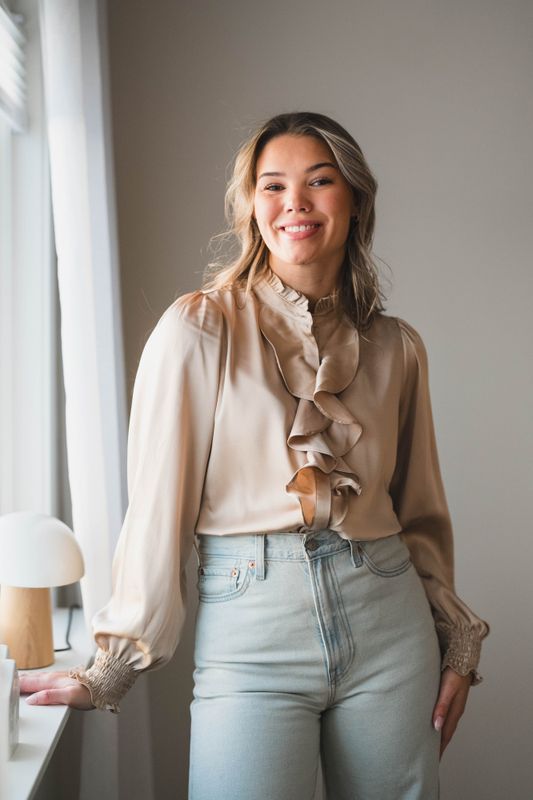 Zamola Blouse Dark Sand 