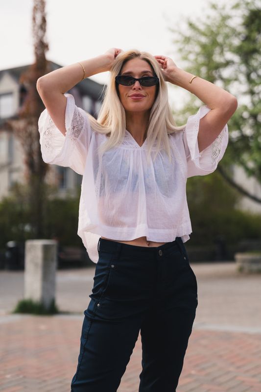 Siama S Voile Blouse White 