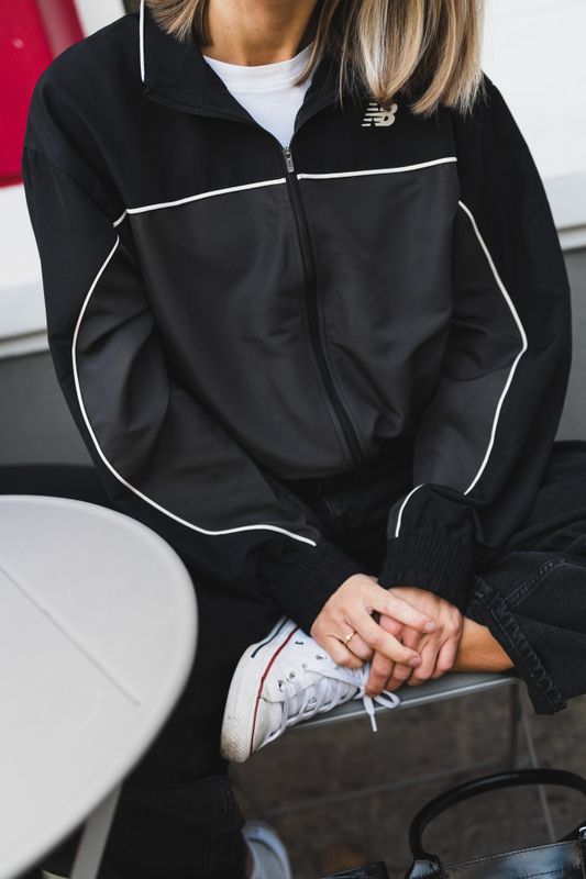 Trackside Woven Jacket Black Cement 