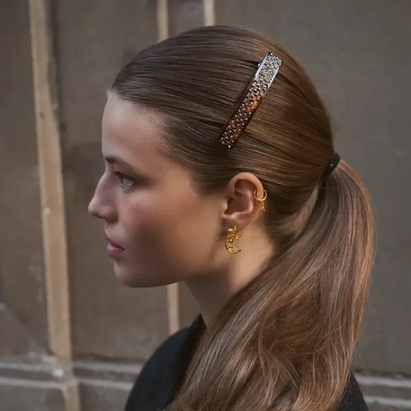 Iseo Hair Clip Dark Tortoise 
