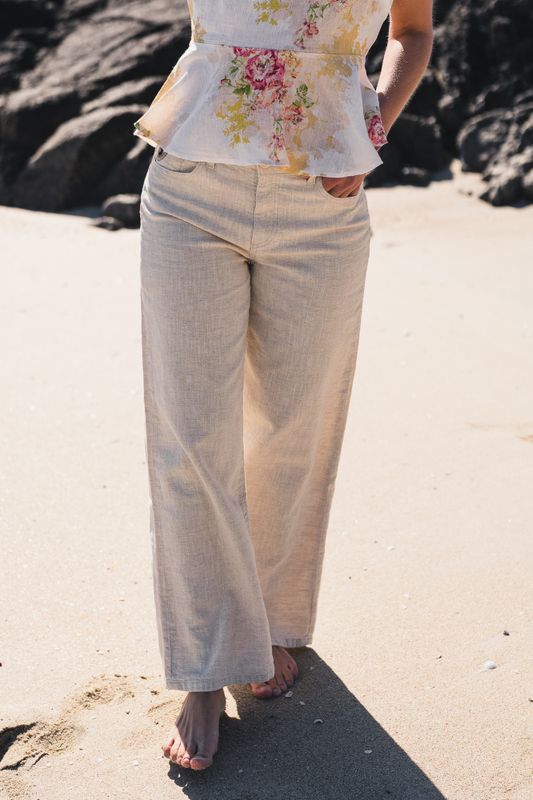 Culotte Lino Natural Rinse 
