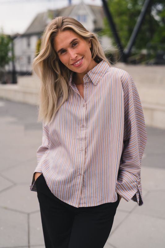 Atari Shirt Beige Stripe 