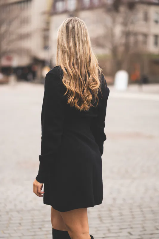 Melia Knit Dress Black 