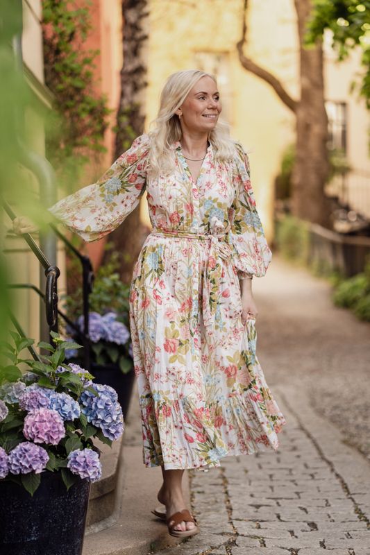 Bohemian Belt Dress Flower Field 