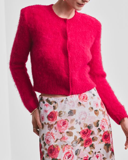 Hovedbilde Hairy Knit Jacket Red