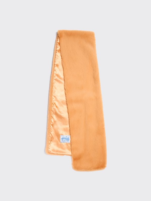 Faux Fur Scarf Orange 