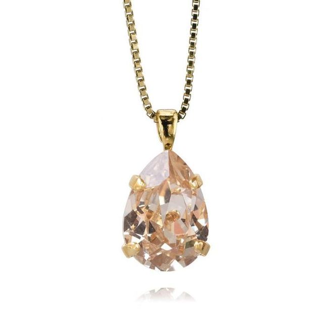 Hovedbilde Mini Drop Necklace Gold Silk 