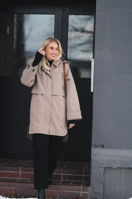 Hovedbilde Havbris Coat Taupe 