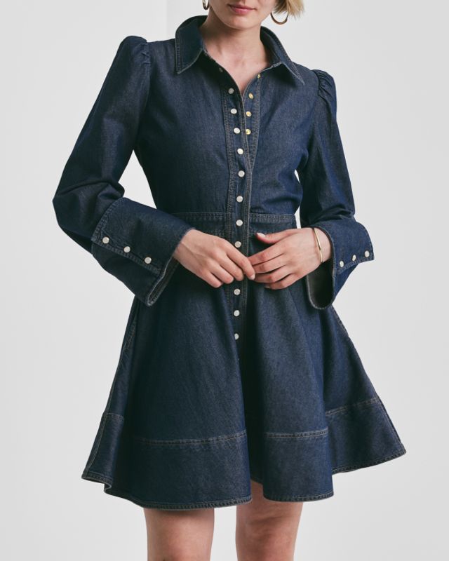 Denim Mini Dress French Blue 
