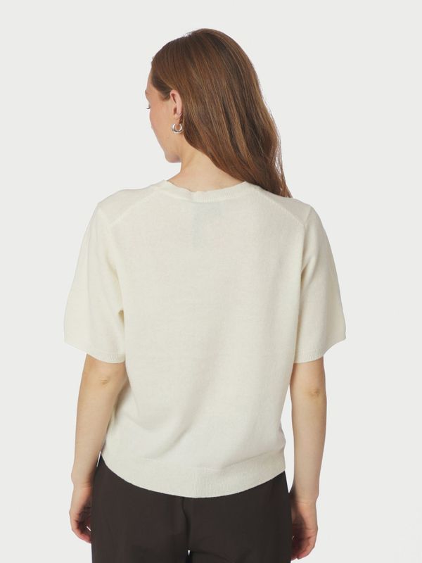 Missy Knit Tee Creme 
