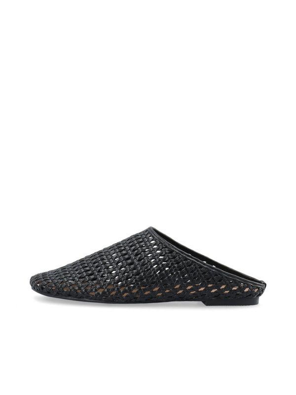Nera Mule Weaved Faux Leather Black 
