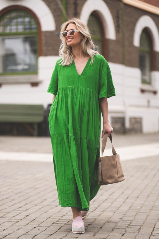 Casablanca Dress Goddess Green 