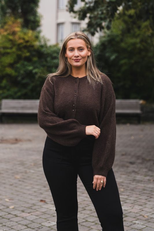 Bondie Hope Cardigan Hot Fudge 