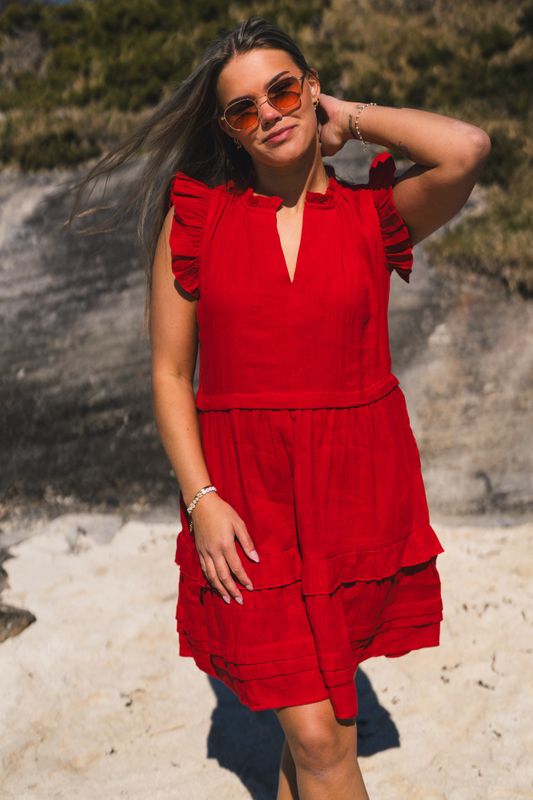 Ellie Dress Summer Red 