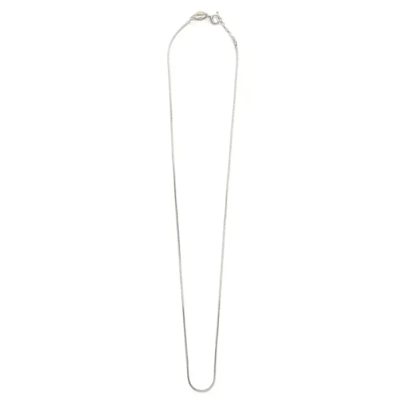 Box Chain Necklace Silver 