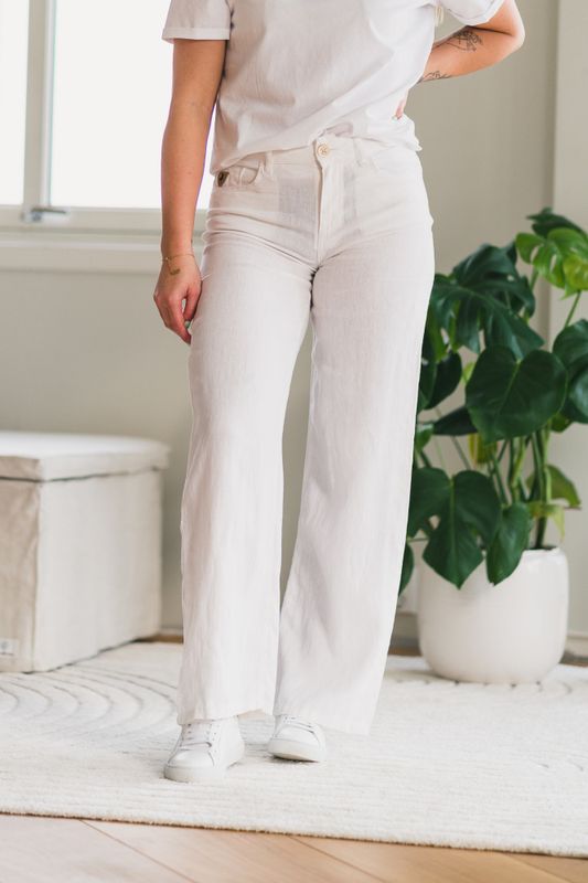 Culotte Linen Colour White 
