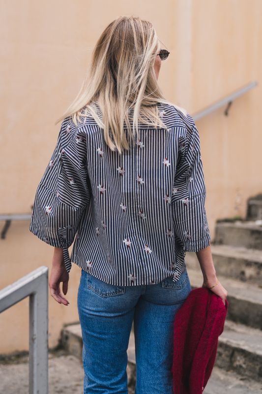 Pristina Blouse Indigo 