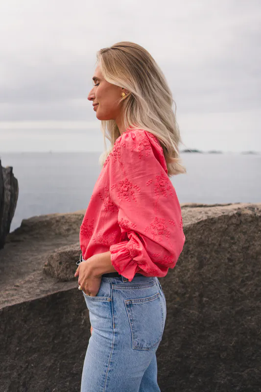 Camilla Shirt EMB Tea Rose 