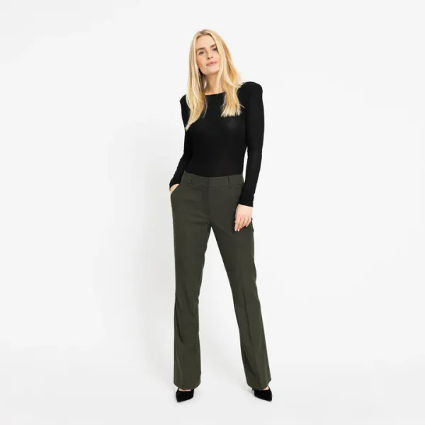 Hovedbilde Clara 438 Dark Green Melange Regular 