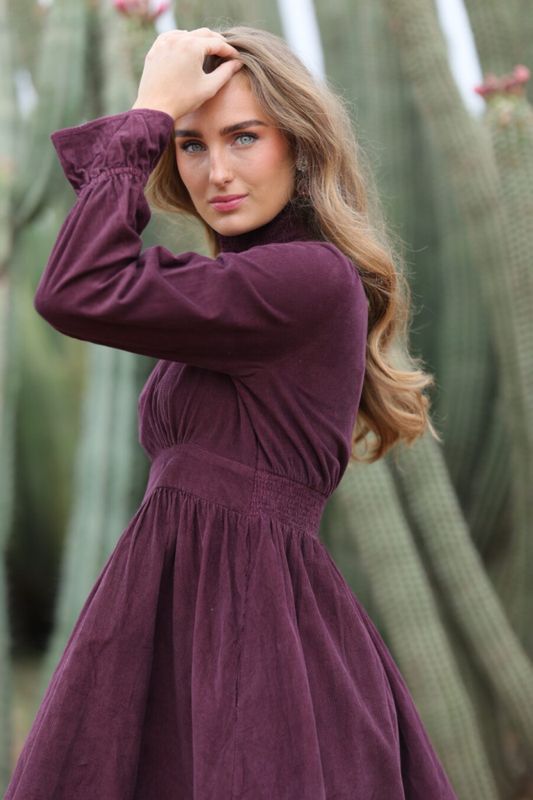 Embrace Dress Burgundy 