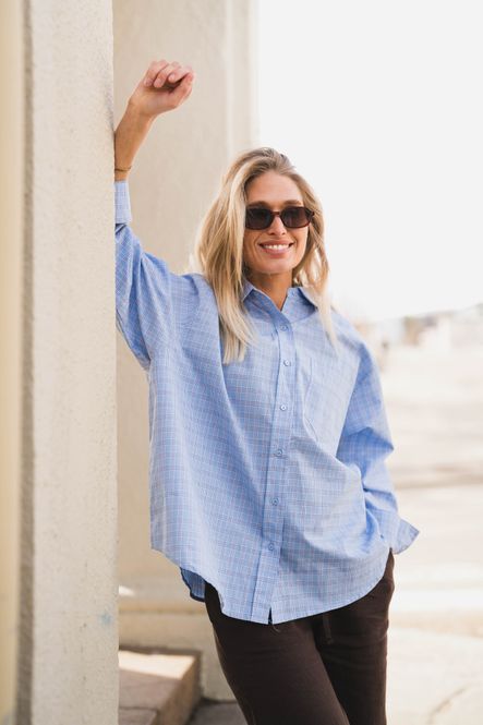 Hovedbilde Dalma Triple Check Shirt Light Blue 