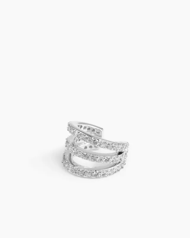 Eterno Tripple Pavé Silver 