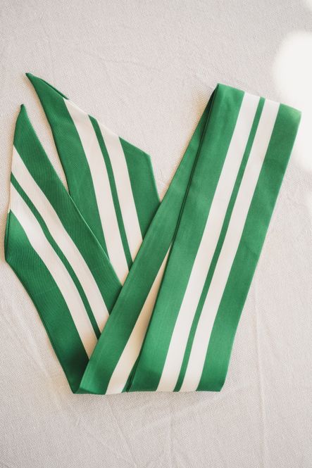 Hovedbilde Striped Slim Scarf Green Striped 