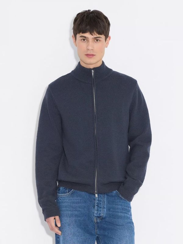 Atlantic Zip Cardigan Navy 