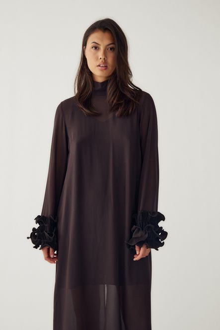 Hovedbilde Latania Long Dress Chocolate