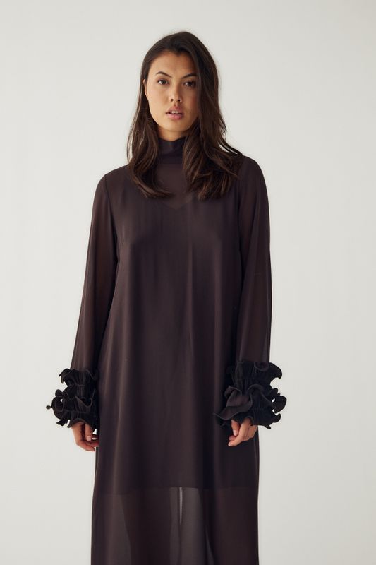 Latania Long Dress Chocolate