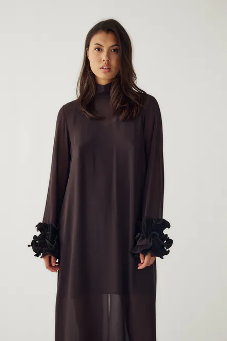 Hovedbilde Latania Long Dress Chocolate