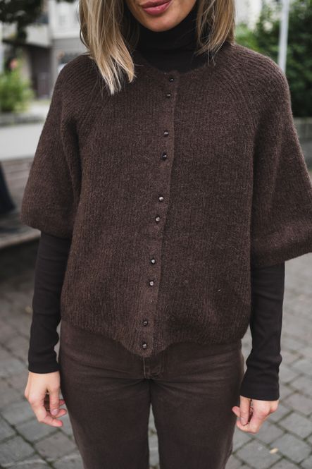 Hovedbilde Bondie Hope 2/4 Cardigan Hot Fudge 