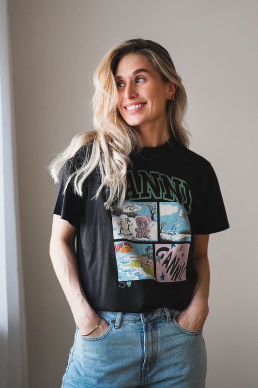 Basic Cotton Jersey Bear Comic Teddy Phantom 