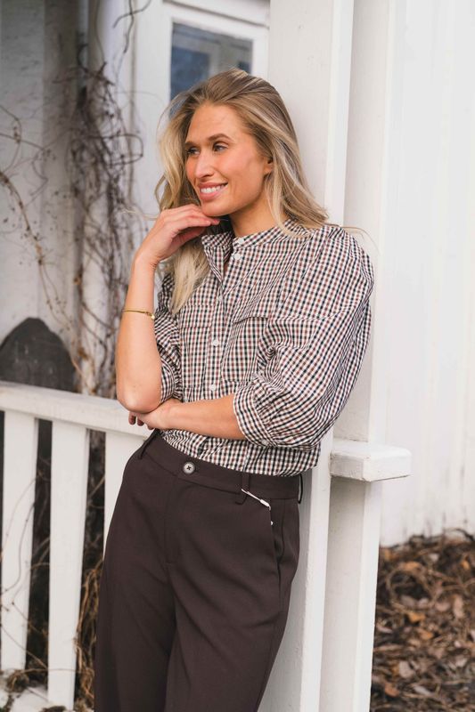 Chinette Shirt Downtown Brown Check 