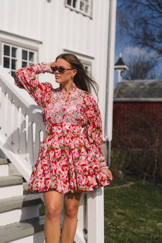 Cotton Slub Mini Dress Romace 
