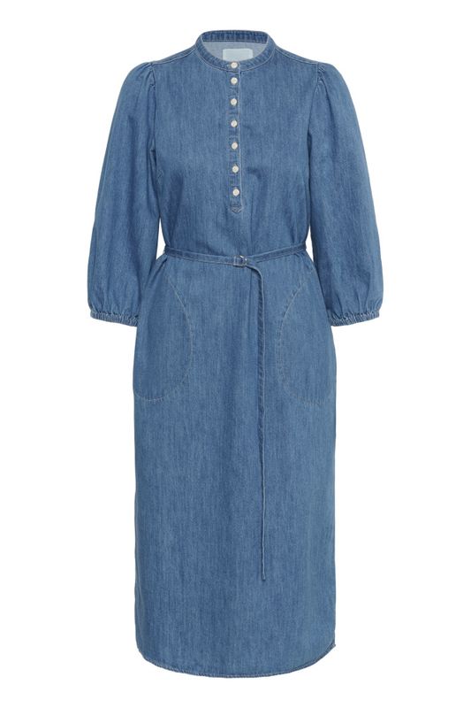 Nadija Dress Medium Blue Denim 