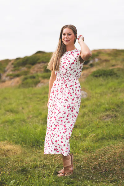 Hovedbilde Falisha SL Dress AOP Rose Red Flower