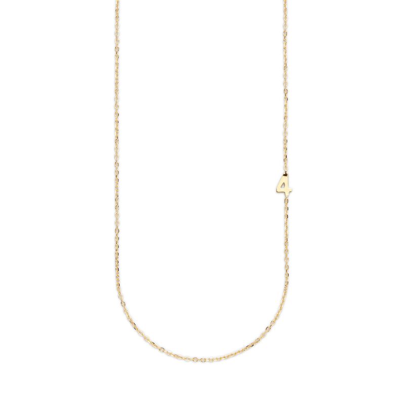 Big Number Necklace Gold - 50L - 4