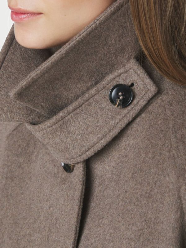 Keaton Wool Coat Taupe 