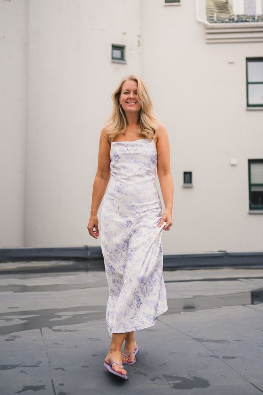 Eila Print Dress Lilac Mix