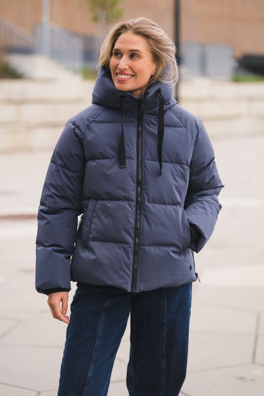 Pavine Down Short Jacket India Ink 