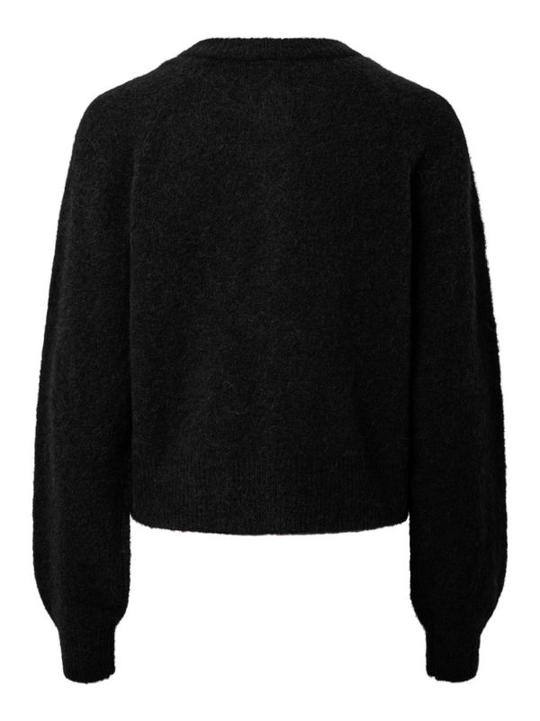 Johi LS Wool Blend Cardigan Black 
