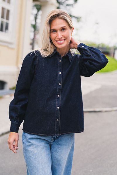 Hovedbilde Jessa Denim Shirt Dark Blue 