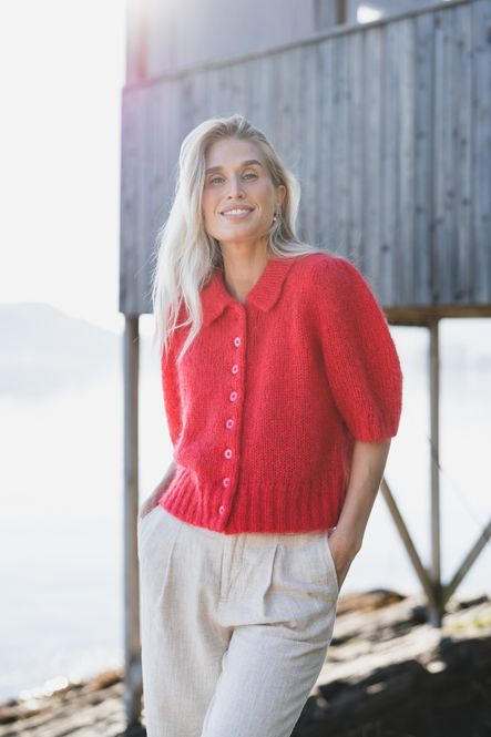 Hovedbilde Vernoni Cardigan Poppy Red 