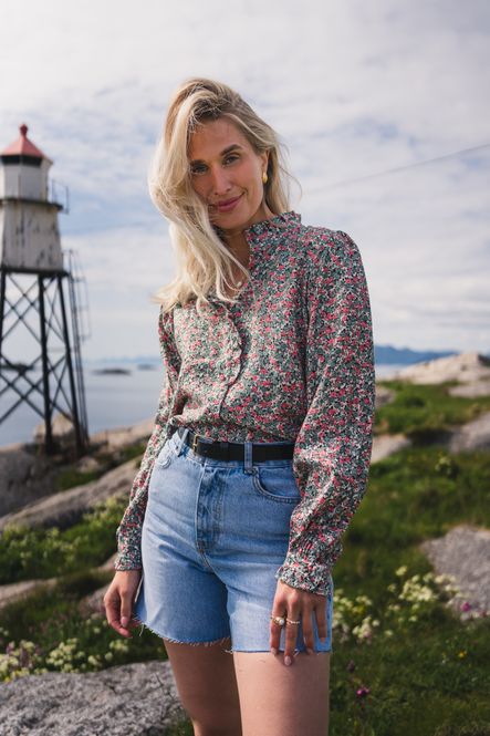 Hovedbilde Astrid Shirt C Green Flower 