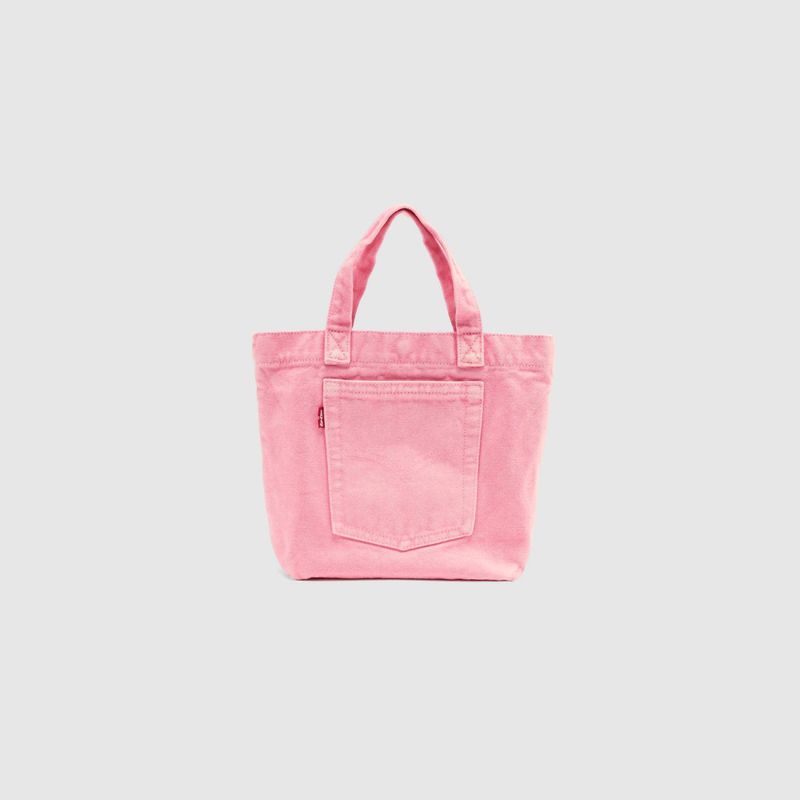Mini Back Pocket Tote Love Pink Washed Dow 