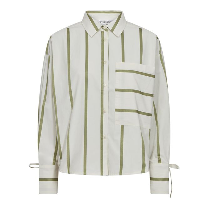 Hovedbilde Idie Stripe Shirt Offwhite/Green 