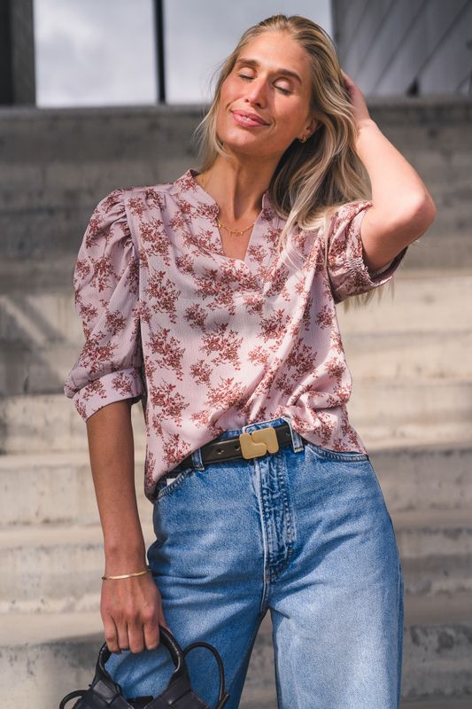Roella Wild Rose Blouse Dusty Rose 