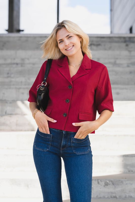 Keeley Edelmira 2/4 Blazer Rhubarb