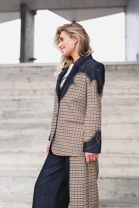 Hovedbilde Houndstooth Blazer Rinse 